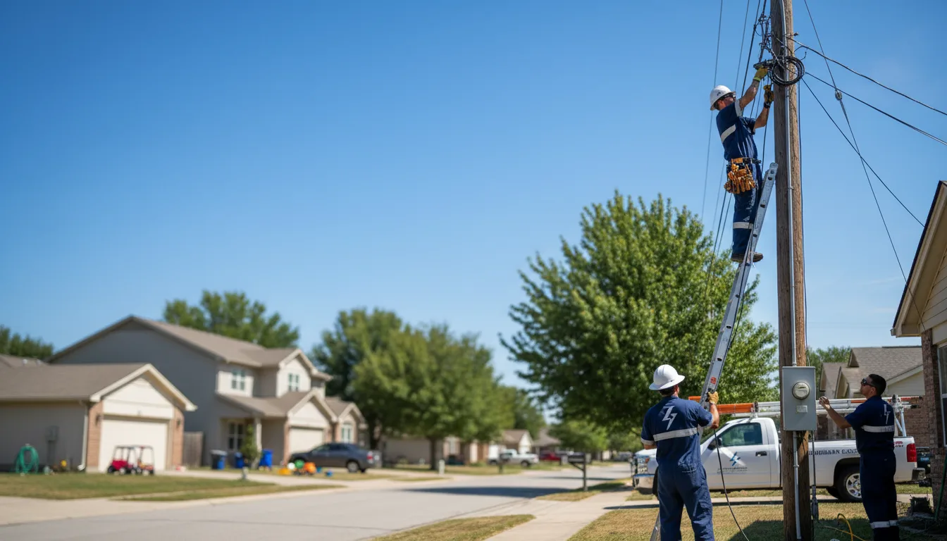 Residential electrician providing installation services in Farmington, IL